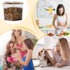 Clear Airtight Food Storage Container with Moisture-Resistant Snack Holder view 4