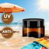 CafullCon 30 mL Refillable Cream Jars, 11-Pack Amber Glass Containers view 4
