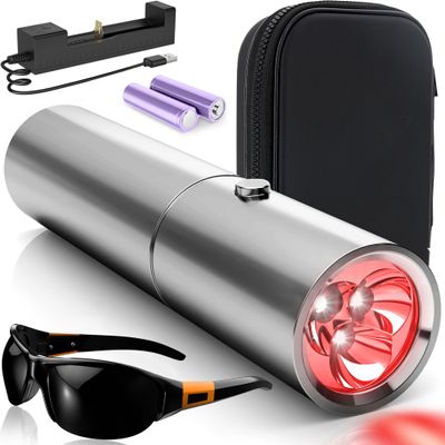 Portable Red Light Therapy Lamp for Muscle and Joint Pain, Body and Face