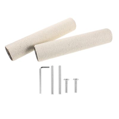 COLLBATH Replacement Cat Tree Posts with Sisal, Metal and Screws