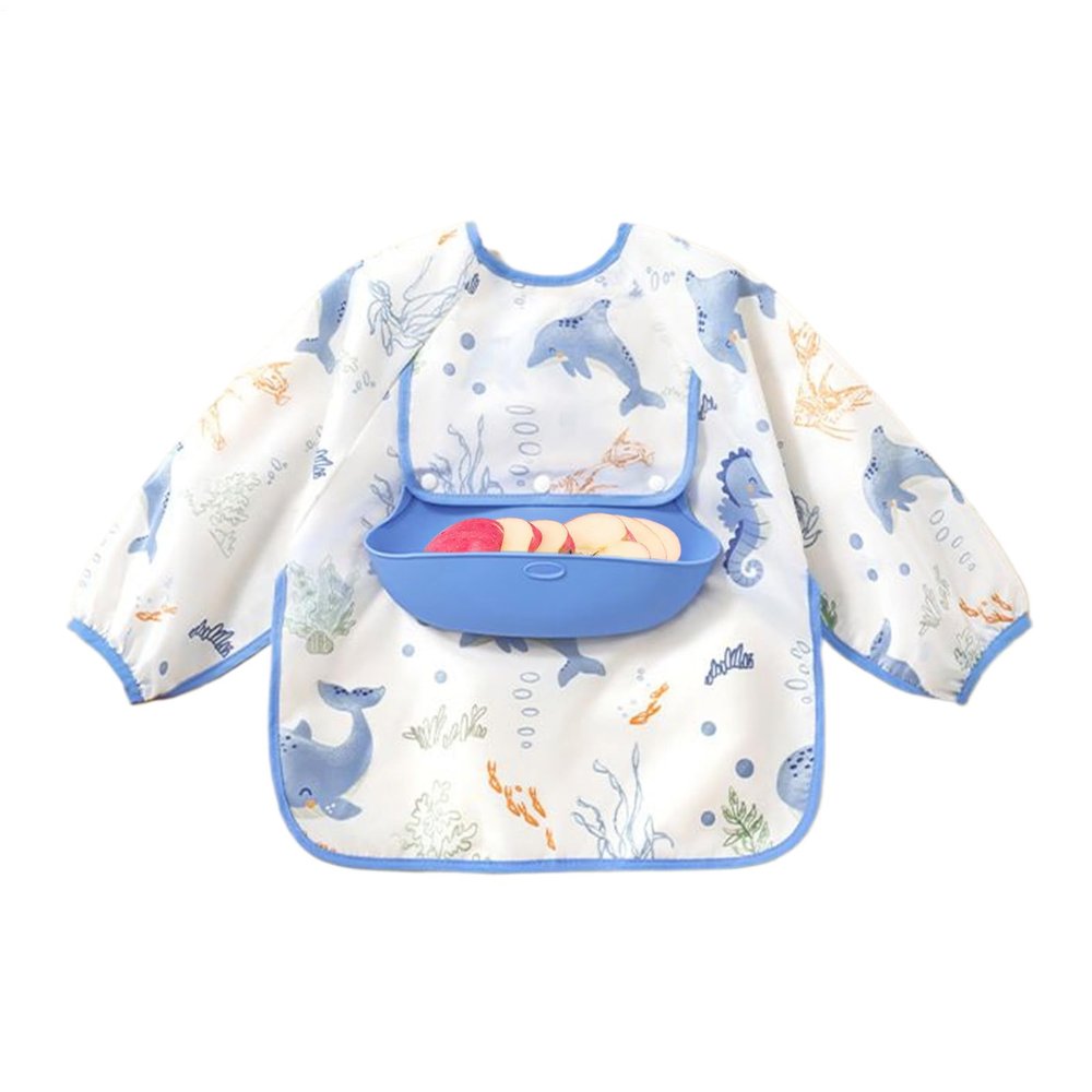 Long-Sleeve Feeding Bib