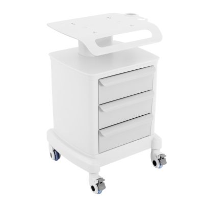 Salon Cosmetic Cart with 3 Drawers and 4 Casters, 30 kg Capacity