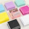 Professional Nail Drill Bit Storage Case, 100 Slots, Clear Lid view 3