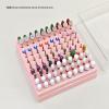 Professional Nail Drill Bit Storage Case, 100 Slots, Clear Lid view 4