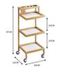 HDICUHNANU 3-Tier Metal Salon Trolley view 2