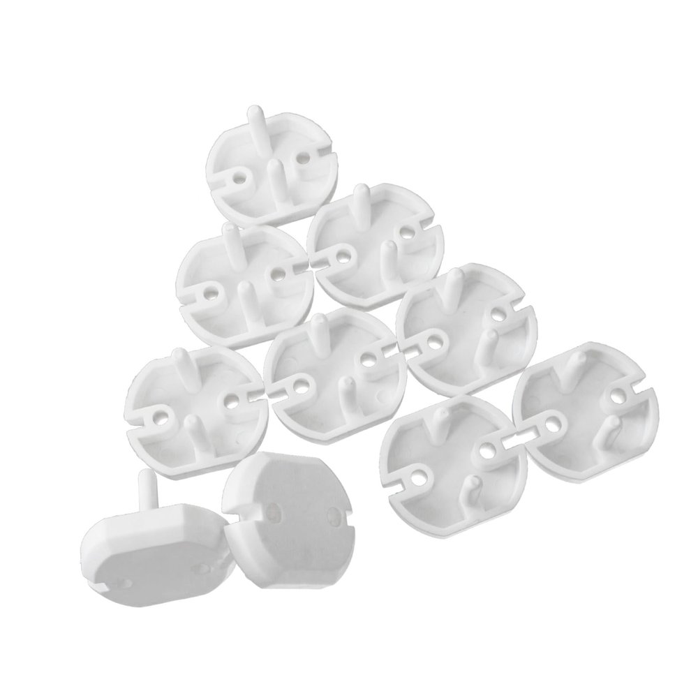 Outlet Covers, 5-Pack, White ABS, for European Standard Outlets