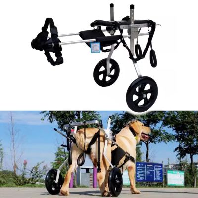 Large Dog Wheelchair for Mobility Support, Rear-Leg Rehabilitation Aid with Abdominal Harness (XX-Large)
