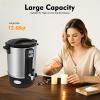 12L Electric Wax Melter, Stainless Steel Pot with Spout and LED Display, 1100W Fast Heating, 30-100°C, with Stirring Spoon and Overheat Protection view 2