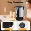 12L Electric Wax Melter, Stainless Steel Pot with Spout and LED Display, 1100W Fast Heating, 30-100°C, with Stirring Spoon and Overheat Protection view 4