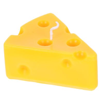 Yellow Cheese Scented Candle, Creative Realistic Paraffin Decoration