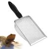 Qulkws Stainless Steel Fine-Mesh Sand Scoop for Cat Litter and Reptiles view 1