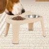 Elevated Leakproof Double Dog Bowl, Foldable and Non-Slip view 3