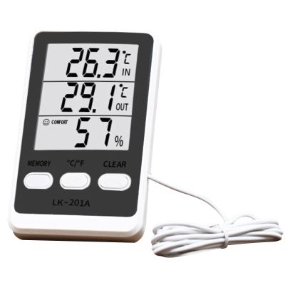 Temperature Display for Refrigerator | LCD Hygrometer for Home, Wine Cooler, Freezer and Fish Tank