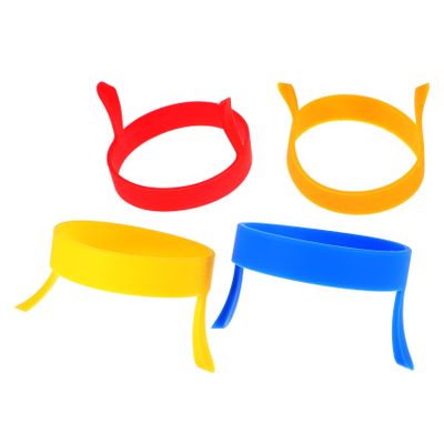 Zerodeko 4-Piece Silicone Egg Rings for Frying