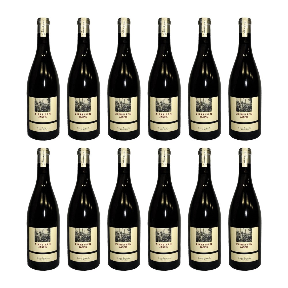 Ziereisen Jaspis Dry Pinot Gris White Wine, Germany, incl. FeinWert E-Book (12 x 0.75 L)
