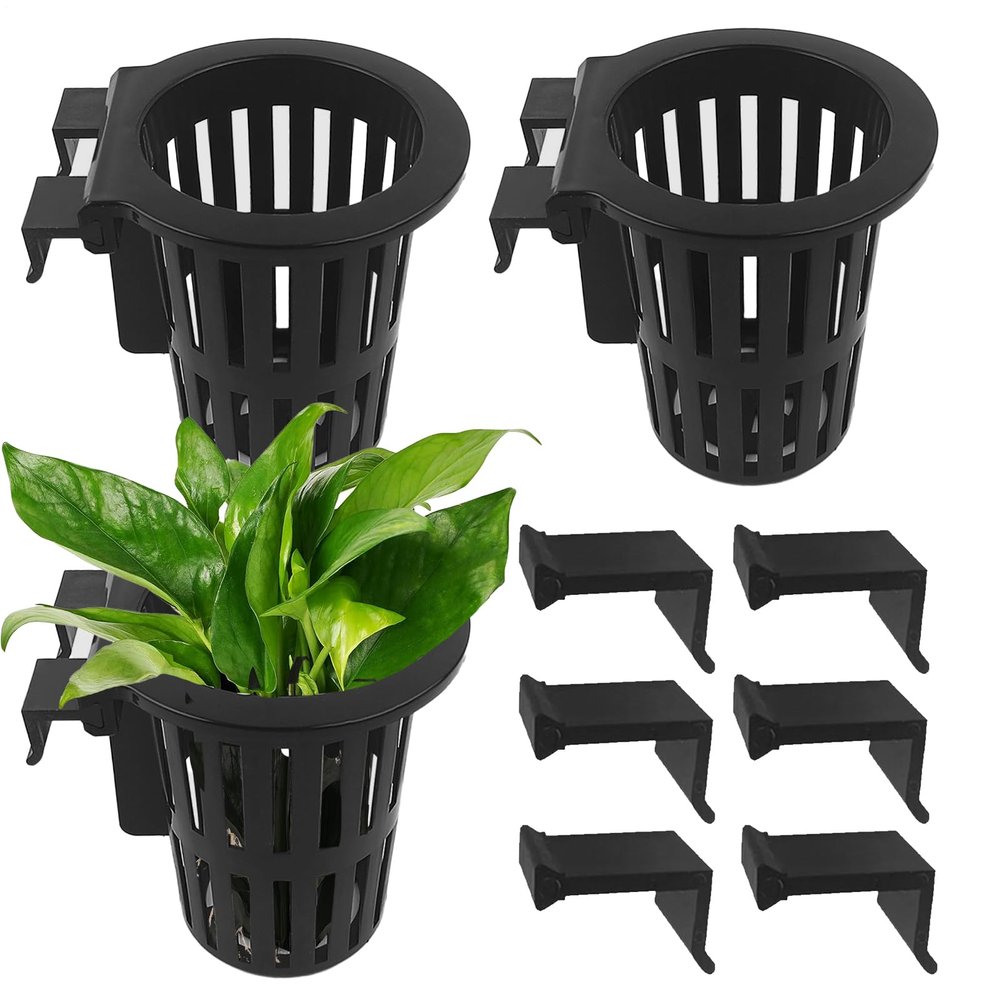 Generic Aquarium Plant Holder with Hooks and Suction Cups