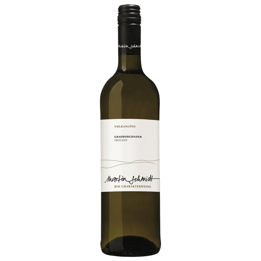 Martin Schmidt Pinot Gris Vulkanlöss Dry Organic White Wine, Germany, incl. FeinWert E-Book (1 x 0.75 L)