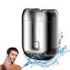 Portable Mini Electric Shaver for Men, IPX7 Waterproof, 2-Speed, Blue view 2