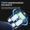 Portable Mini Electric Shaver for Men, IPX7 Waterproof, 2-Speed, Blue view 4