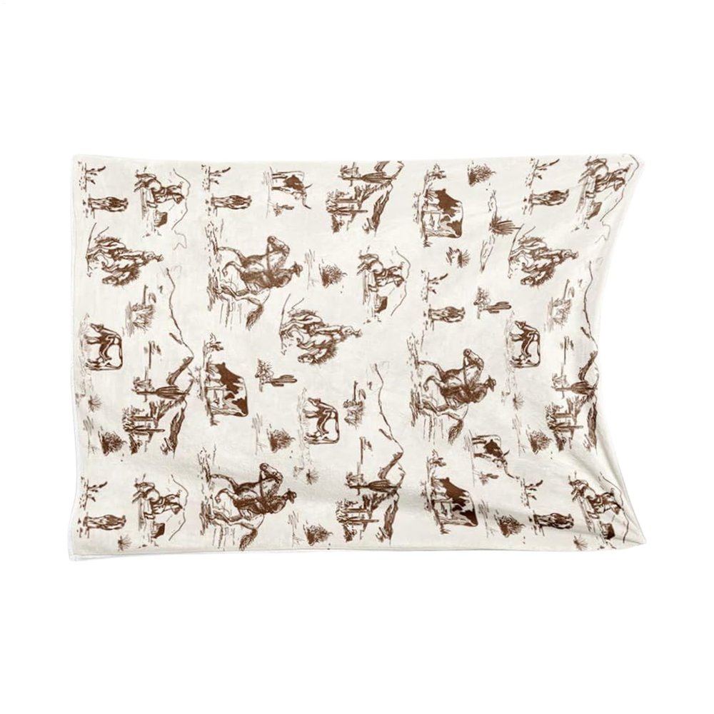Western Baby Blanket, Cozy Quilted Country-Style Throw