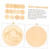 Beaupretty 14-Piece Wooden Baby Milestone Cards view 3