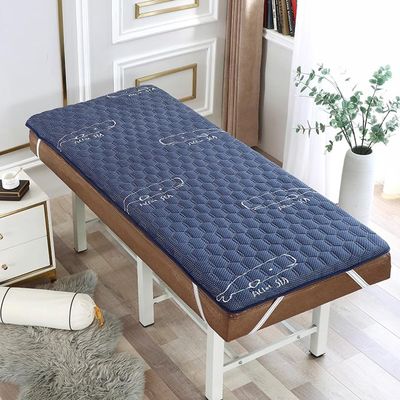 Blue Memory Foam Beauty Salon Mattress Topper, 190 x 80 cm, 4 cm Thick