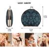 siphylline William Morris Cosmetic Mirror, Double-Sided, 2x Magnification, Travel Makeup Mirror, Turquoise Paisley view 2