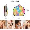 siphylline Double-Sided Magnifying Mirror, 2x Magnification, Travel Mirror, Colorful Flowers view 2