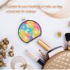 siphylline Double-Sided Magnifying Mirror, 2x Magnification, Travel Mirror, Colorful Flowers view 4