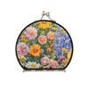 siphylline Double-Sided Mini Travel Hand Mirror with 2x Magnification, Watercolor Flowers view 1