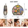 siphylline Double-Sided Mini Travel Hand Mirror with 2x Magnification, Watercolor Flowers view 2