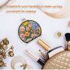 siphylline Double-Sided Mini Travel Hand Mirror with 2x Magnification, Watercolor Flowers view 4