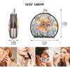 siphylline Pocket Mirror with Floral Design, Double-Sided, 2x Magnification, Mirror for Men view 2