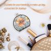 siphylline Pocket Mirror with Floral Design, Double-Sided, 2x Magnification, Mirror for Men view 4