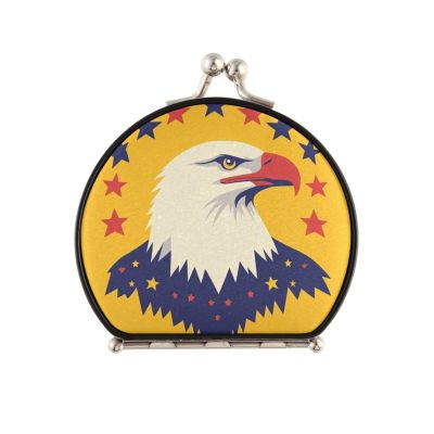 siphylline National Memorial Bird Double-Sided Makeup Mirror, Travel Mirror with 2x Magnification, Mini Travel Mirror