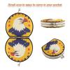 siphylline National Memorial Bird Double-Sided Makeup Mirror, Travel Mirror with 2x Magnification, Mini Travel Mirror view 3