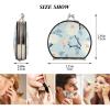 siphylline Light Blue Chrysanthemum Floral Double-Sided 2X Magnifying Makeup Mirror view 2