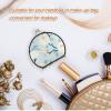 siphylline Light Blue Chrysanthemum Floral Double-Sided 2X Magnifying Makeup Mirror view 4