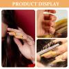 Hemobllo Metal Hair Braiding Rings, 10 Pieces, 5 Silver and 5 Gold view 4