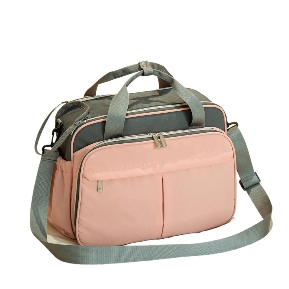 JMORCO Diaper Bag Mommy Bag, Large Capacity, Gray Handbag and Stroller Bag