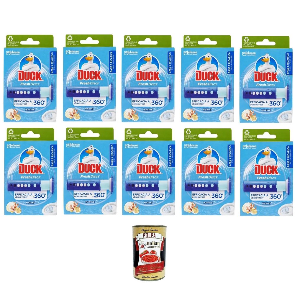 Italian Gourmet Fresh Discs Marine-Scented Toilet Gel Discs, 10 pcs, 1 x 400 g