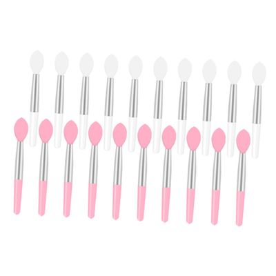 Homoyoyo 20-Piece Silicone Lip Brushes, Lip Gloss Applicator Sticks, Compact and Portable