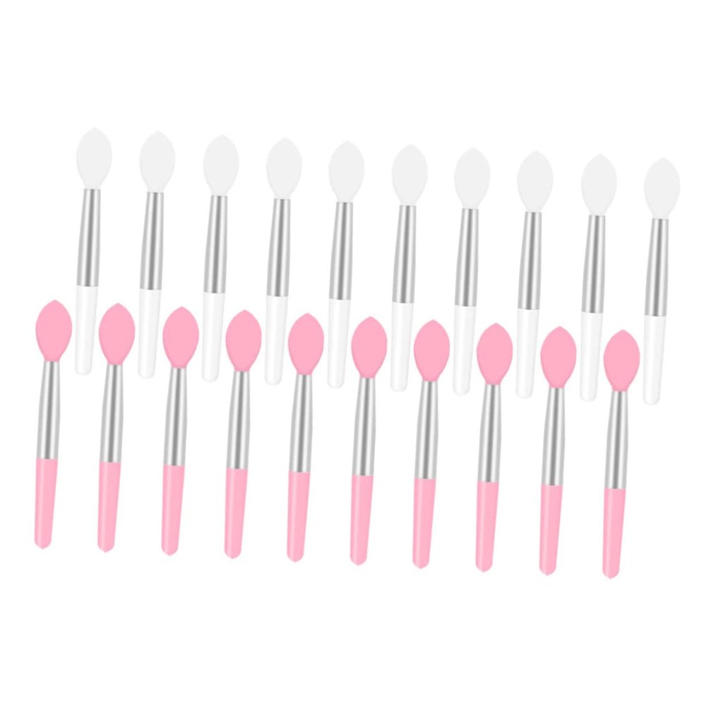 Homoyoyo 20-Piece Silicone Lip Brushes, Lip Gloss Applicator Sticks, Compact and Portable