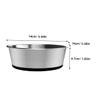 ifundom Stainless Steel Pet Bowl with Non-Slip TPR Base view 2