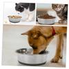 ifundom Stainless Steel Pet Bowl with Non-Slip TPR Base view 3