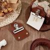 PU Leather Clip for Horse Show Number Holder view 3