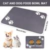 Dog Bowl Mat, 60x40cm Non-Slip Feeding Mat view 2