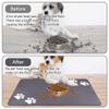 Dog Bowl Mat, 60x40cm Non-Slip Feeding Mat view 4