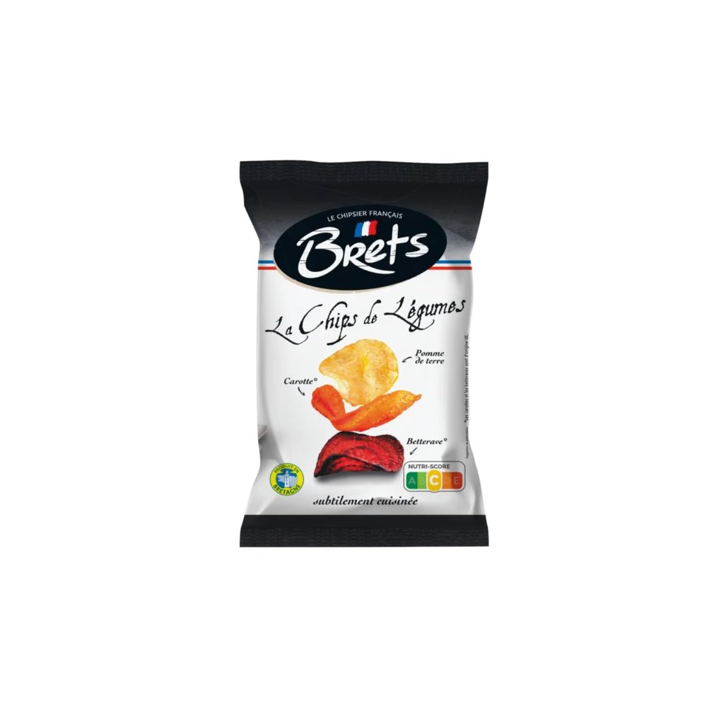 BRET'S Vegetable Chips, 10 Bags x 100 g