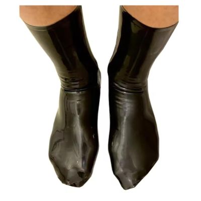 PPENGYYANHODSHIOP 100% Latex Socks, Ankle-High, Unisex, Customizable Size and Color, Men's, L